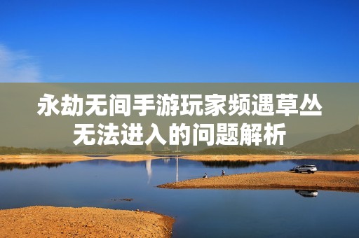 永劫无间手游玩家频遇草丛无法进入的问题解析