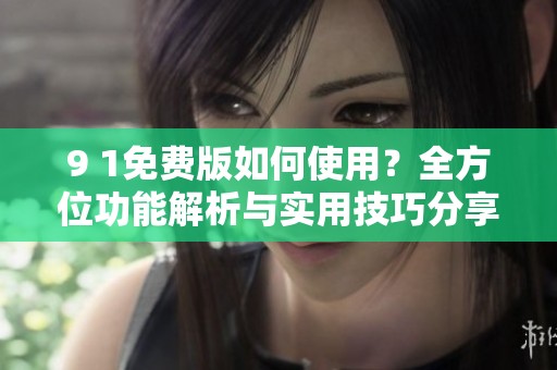 9 1免费版如何使用？全方位功能解析与实用技巧分享
