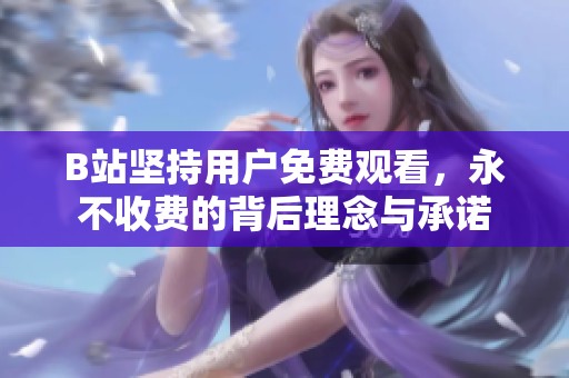 B站坚持用户免费观看，永不收费的背后理念与承诺