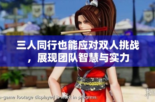 三人同行也能应对双人挑战，展现团队智慧与实力