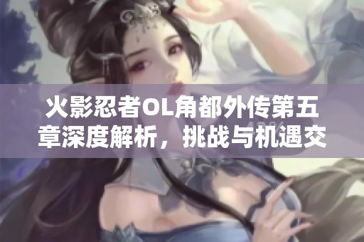 火影忍者OL角都外传第五章深度解析，挑战与机遇交织的精彩故事