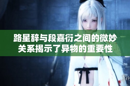 路星辞与段嘉衍之间的微妙关系揭示了异物的重要性