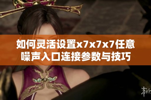 如何灵活设置x7x7x7任意噪声入口连接参数与技巧