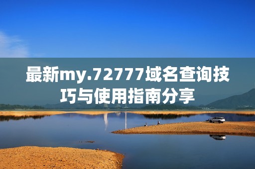 最新my.72777域名查询技巧与使用指南分享