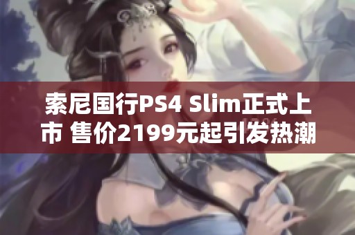 索尼国行PS4 Slim正式上市 售价2199元起引发热潮