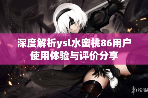 深度解析ysl水蜜桃86用户使用体验与评价分享