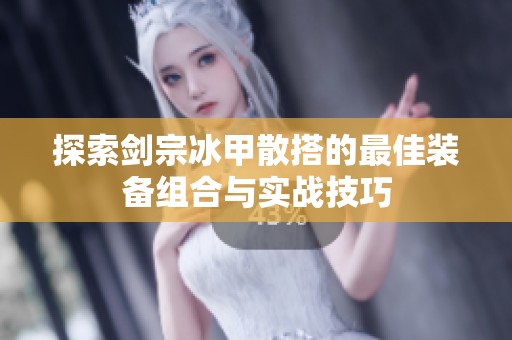 探索剑宗冰甲散搭的最佳装备组合与实战技巧