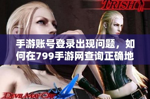 手游账号登录出现问题，如何在799手游网查询正确地址