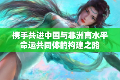 携手共进中国与非洲高水平命运共同体的构建之路