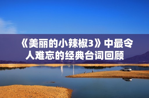 《美丽的小辣椒3》中最令人难忘的经典台词回顾