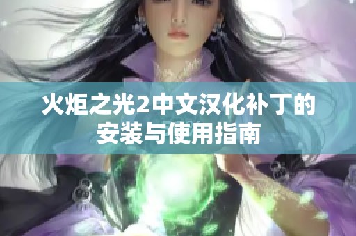 火炬之光2中文汉化补丁的安装与使用指南