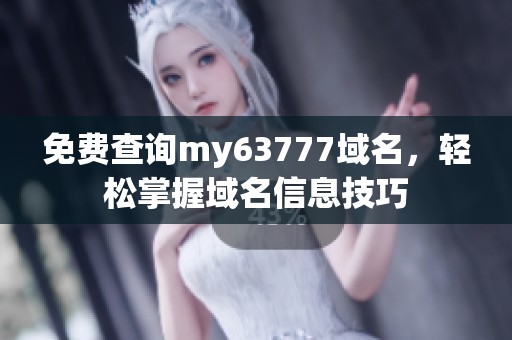 免费查询my63777域名，轻松掌握域名信息技巧