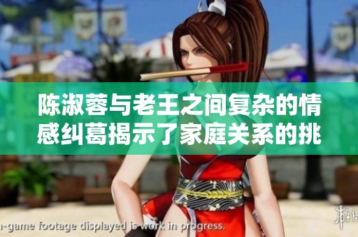 陈淑蓉与老王之间复杂的情感纠葛揭示了家庭关系的挑战