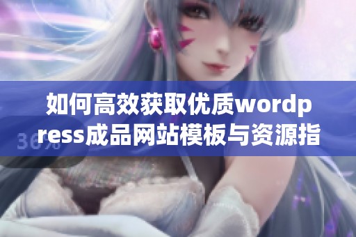 如何高效获取优质wordpress成品网站模板与资源指南
