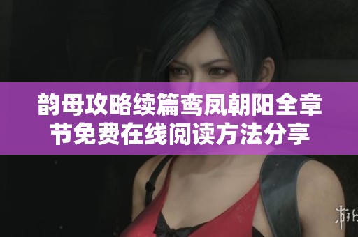 韵母攻略续篇鸾凤朝阳全章节免费在线阅读方法分享