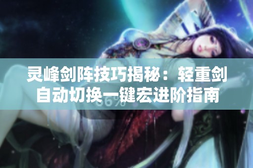 灵峰剑阵技巧揭秘：轻重剑自动切换一键宏进阶指南