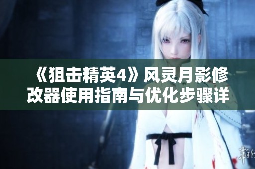 《狙击精英4》风灵月影修改器使用指南与优化步骤详解
