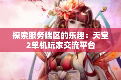 探索服务端区的乐趣：天堂2单机玩家交流平台