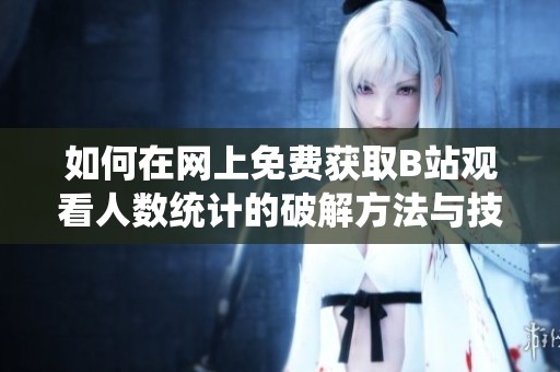 如何在网上免费获取B站观看人数统计的破解方法与技巧