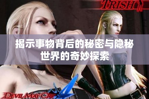 揭示事物背后的秘密与隐秘世界的奇妙探索