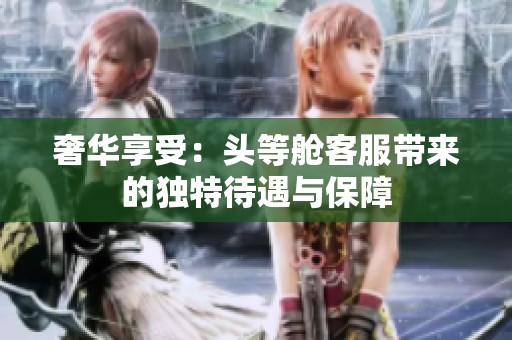 奢华享受：头等舱客服带来的独特待遇与保障