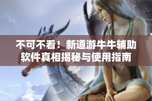 不可不看！新道游牛牛辅助软件真相揭秘与使用指南