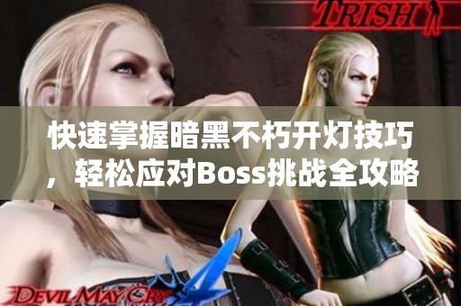 快速掌握暗黑不朽开灯技巧，轻松应对Boss挑战全攻略