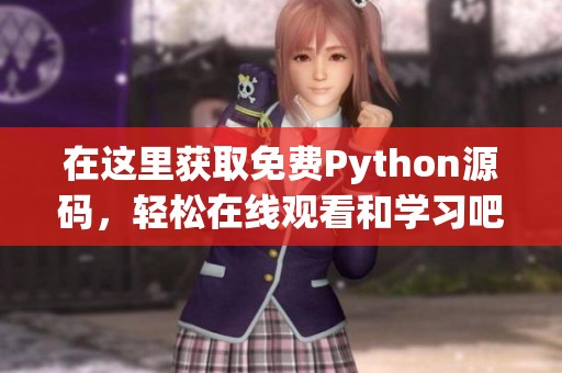 在这里获取免费Python源码，轻松在线观看和学习吧