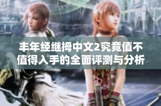 丰年经继拇中文2究竟值不值得入手的全面评测与分析
