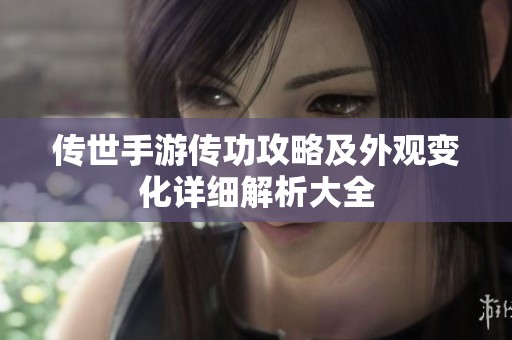 传世手游传功攻略及外观变化详细解析大全