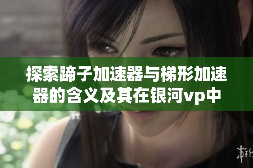 探索蹄子加速器与梯形加速器的含义及其在银河vp中的应用分析