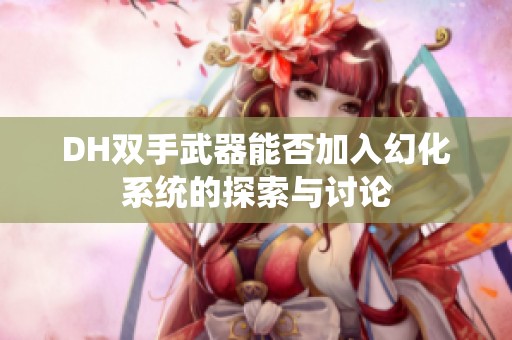 DH双手武器能否加入幻化系统的探索与讨论