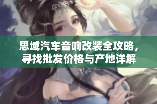 思域汽车音响改装全攻略，寻找批发价格与产地详解