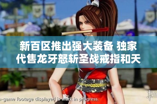 新百区推出强大装备 独家代售龙牙怒斩圣战戒指和天魔神