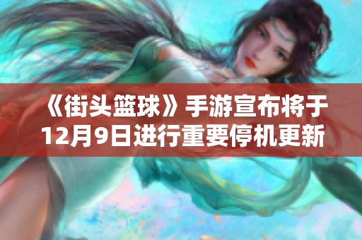 《街头篮球》手游宣布将于12月9日进行重要停机更新安排