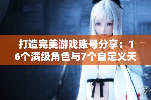 打造完美游戏账号分享：16个满级角色与7个自定义天赋探索