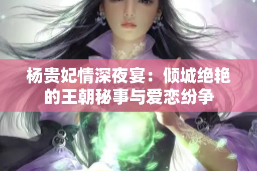 杨贵妃情深夜宴：倾城绝艳的王朝秘事与爱恋纷争