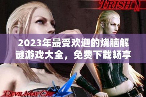 2023年最受欢迎的烧脑解谜游戏大全，免费下载畅享智力挑战