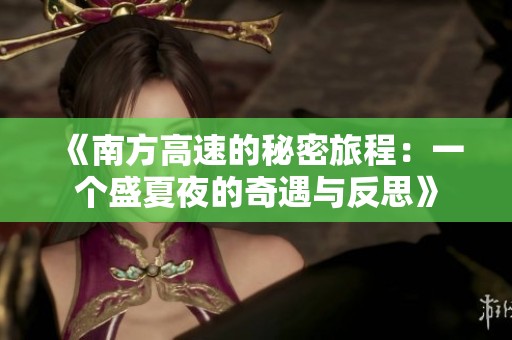 《南方高速的秘密旅程：一个盛夏夜的奇遇与反思》