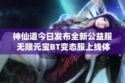 神仙道今日发布全新公益服 无限元宝BT变态服上线体验