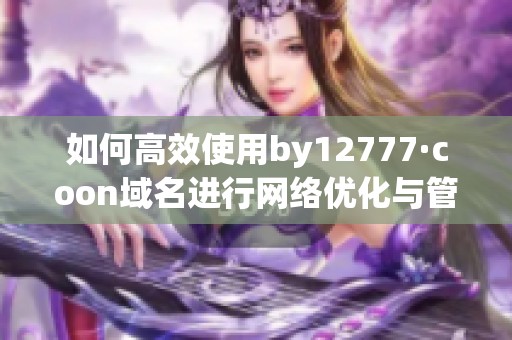 如何高效使用by12777·coon域名进行网络优化与管理