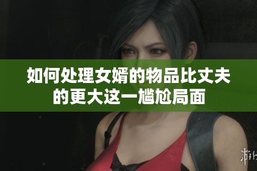 如何处理女婿的物品比丈夫的更大这一尴尬局面