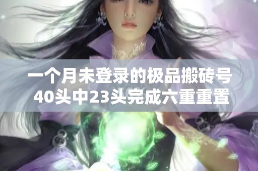 一个月未登录的极品搬砖号 40头中23头完成六重重置