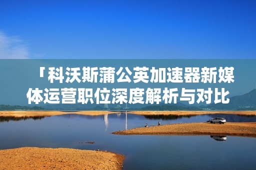 「科沃斯蒲公英加速器新媒体运营职位深度解析与对比」