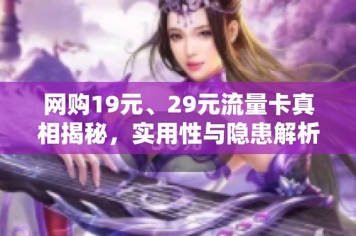 网购19元、29元流量卡真相揭秘，实用性与隐患解析