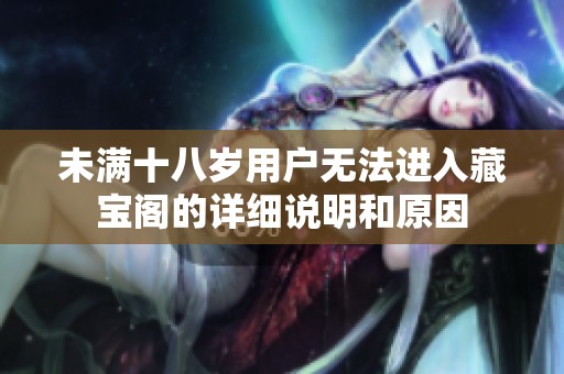 未满十八岁用户无法进入藏宝阁的详细说明和原因