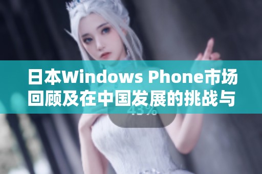 日本Windows Phone市场回顾及在中国发展的挑战与机遇