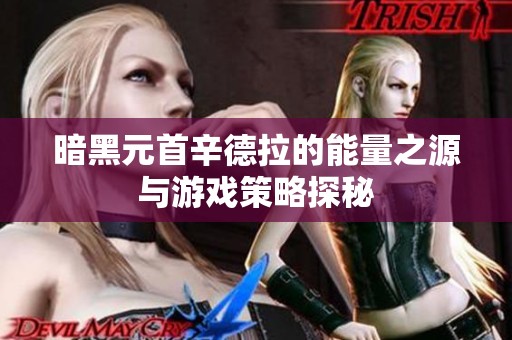 暗黑元首辛德拉的能量之源与游戏策略探秘