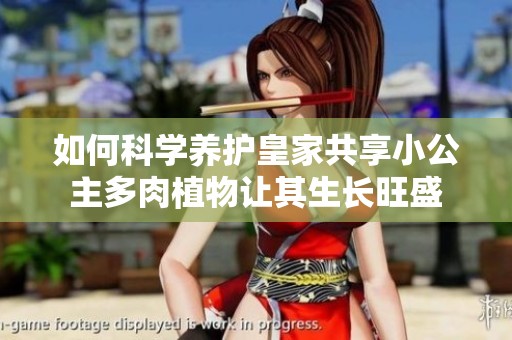 如何科学养护皇家共享小公主多肉植物让其生长旺盛