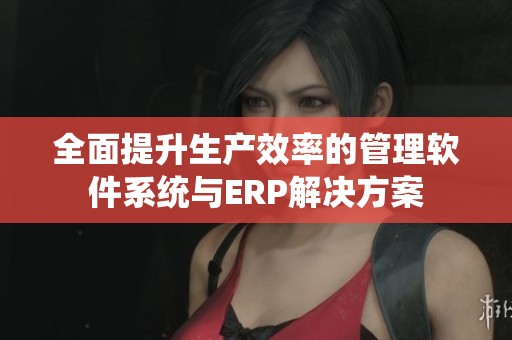 全面提升生产效率的管理软件系统与ERP解决方案
